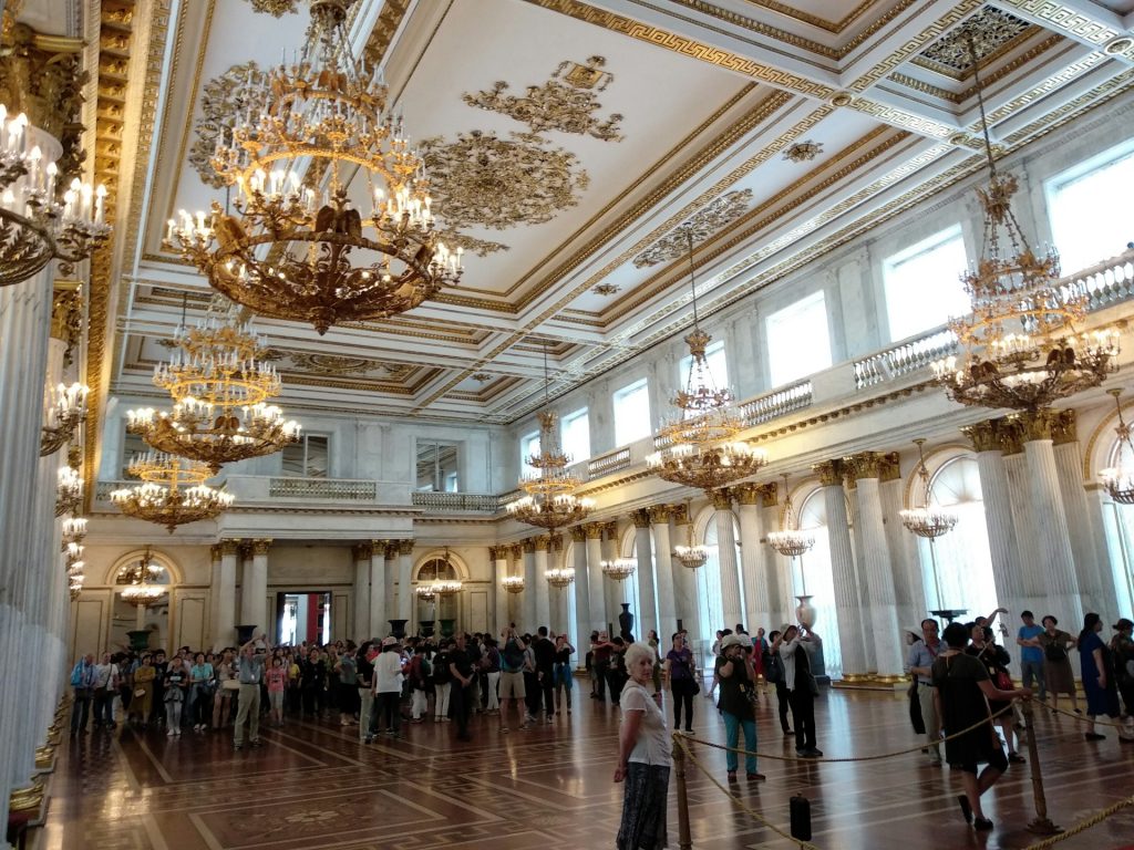 Interior of The State Hermitage Museum in Saint Petersburg, Russia