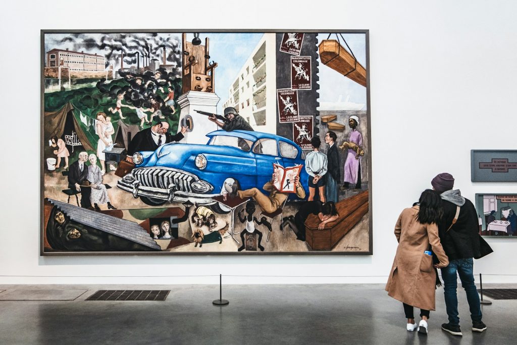 A large painting in the Tate Modern, UK.