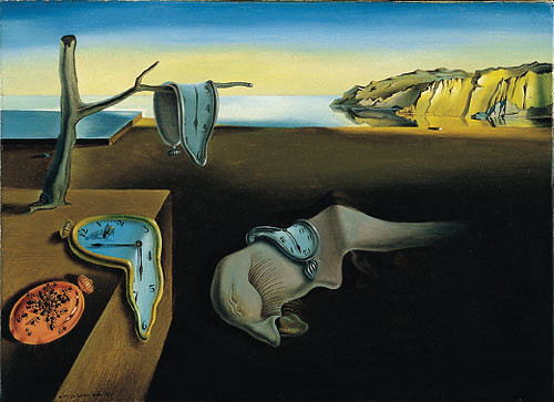 Salvador Dalí's persistence of memory. A surrealist painting