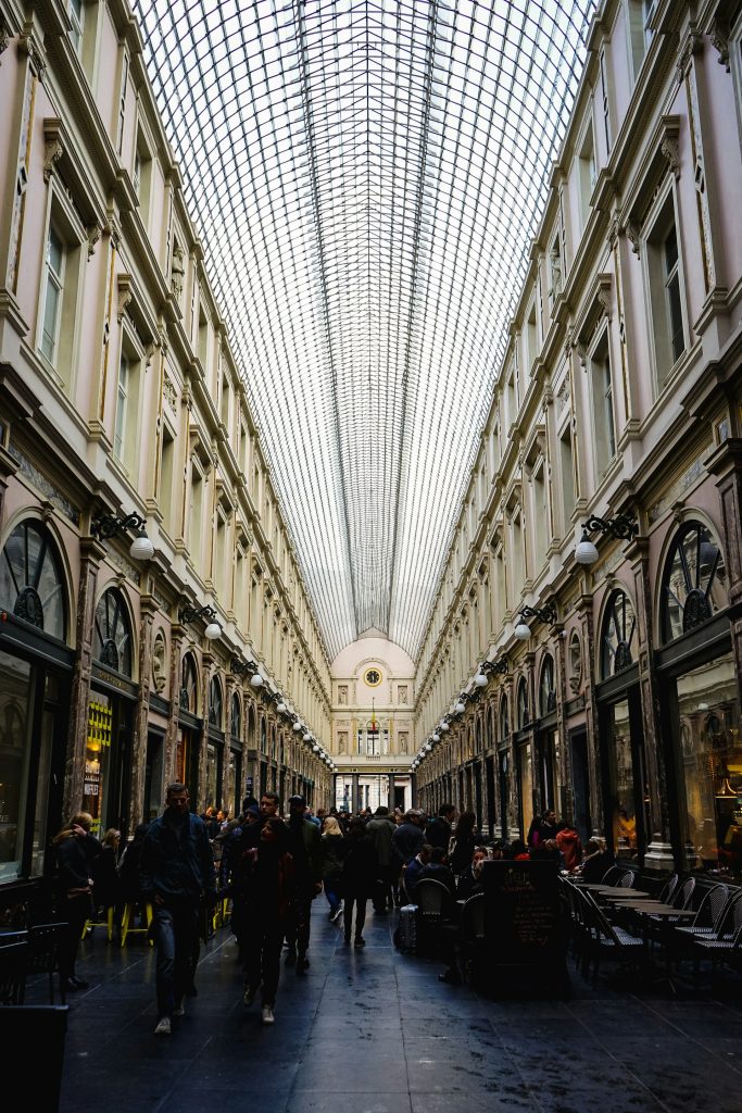 Enclosed hallway in Europe