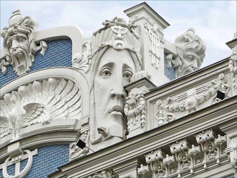 Art Nouveau in the Baltic States. A building designed by Mikhail Eisenstein