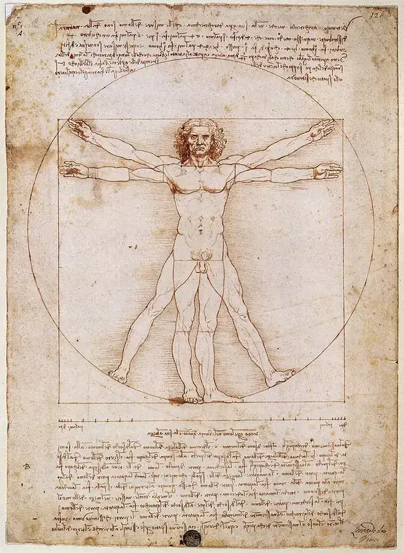 Leonardo Da Vinci, The Vitruvian Man