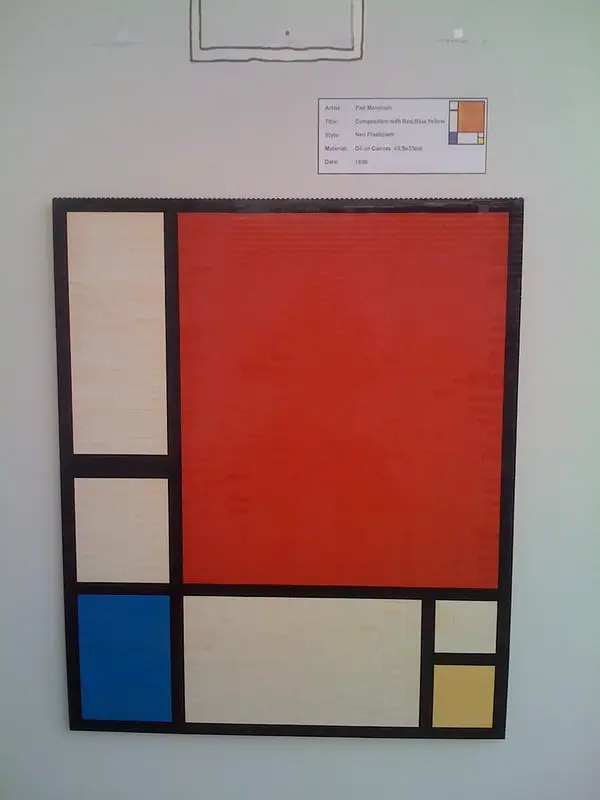 A lego mondrian painting photographed