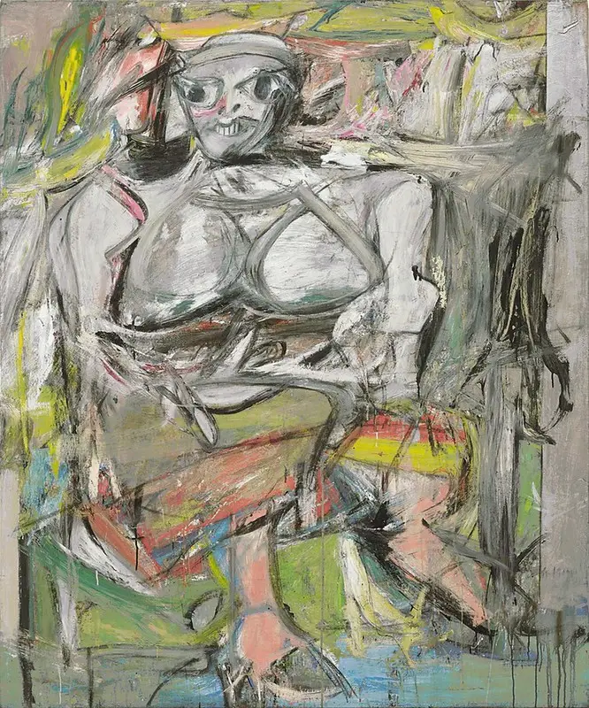 Abstract expressionist painting by Willem de Kooning