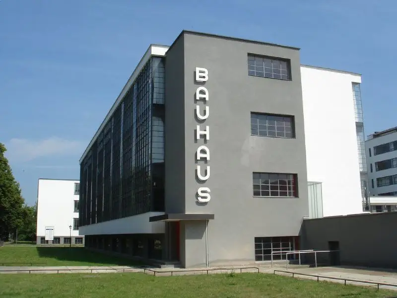 The Building of the Bauhaus school
