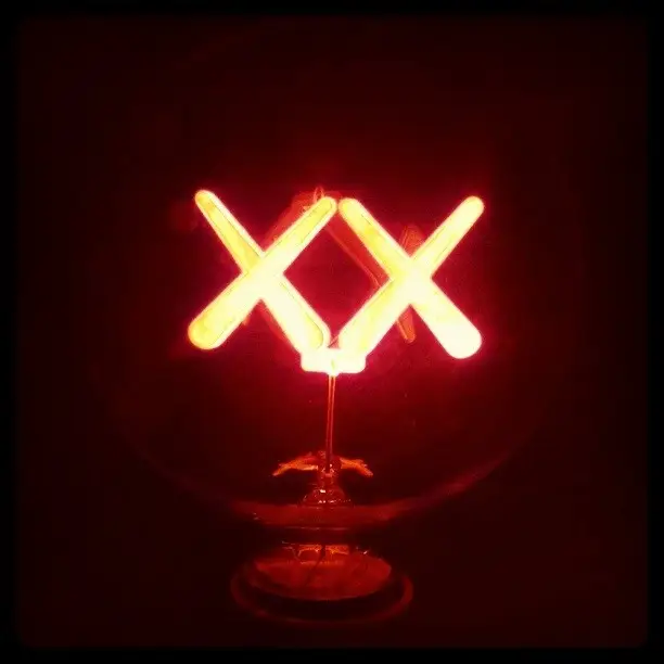 A lightbulb with two Xes to symbolise Kaws' style