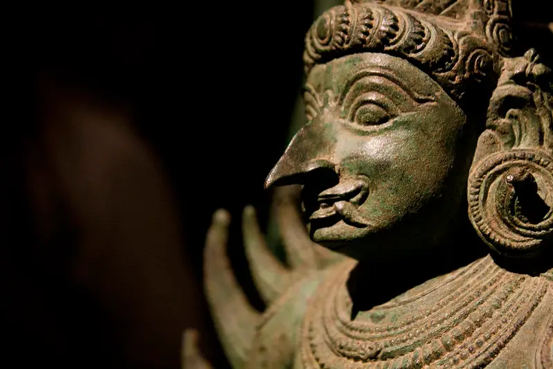 An exhibitet statue at LACMA