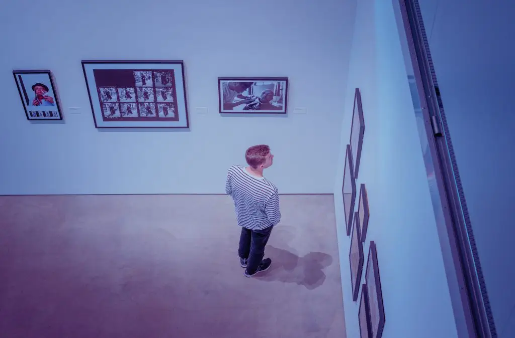 A shot of the exhibitions at the International Center of Photography Museum