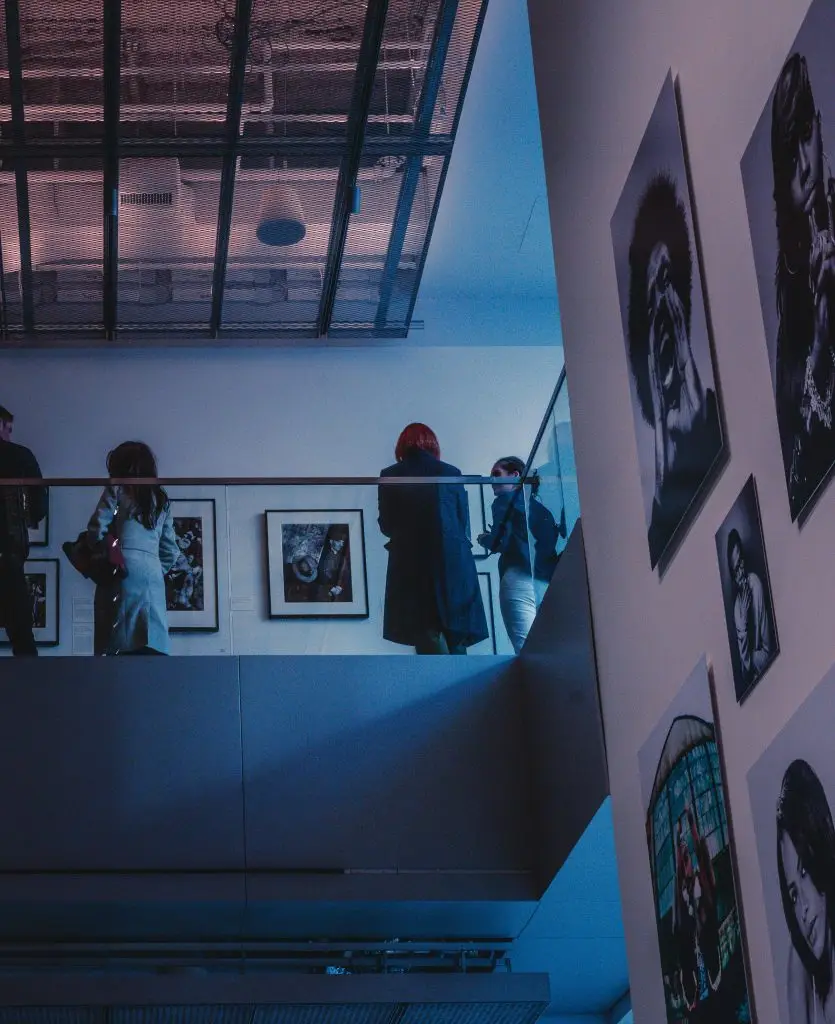 A shot of the exhibitions at the International Center of Photography Museum