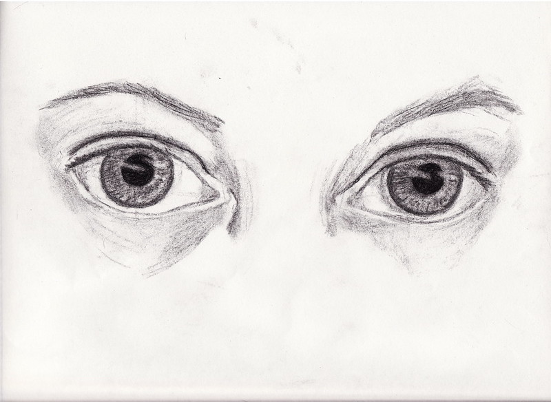 A pencil eye drawing
