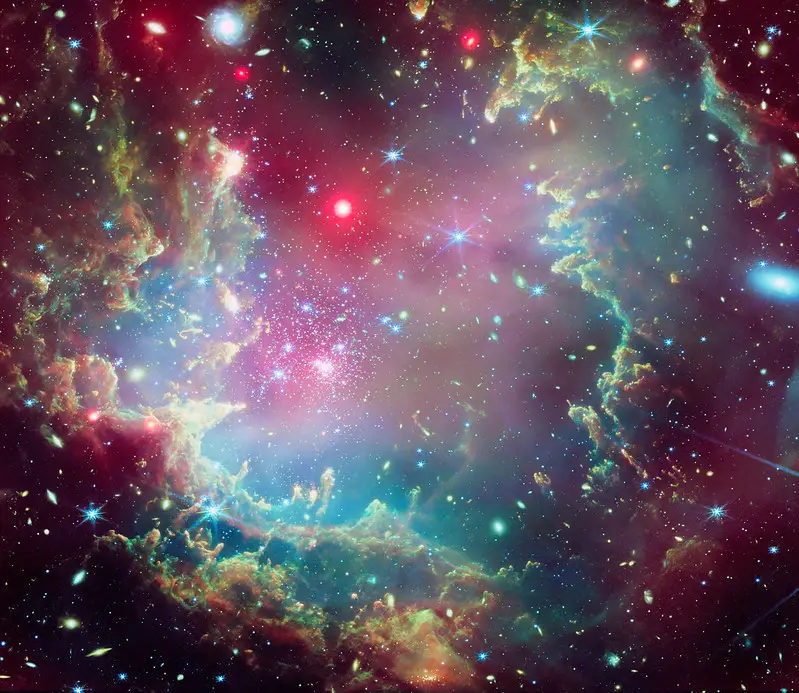 Cosmic Wreath - An image taken with the James Webb Telescope