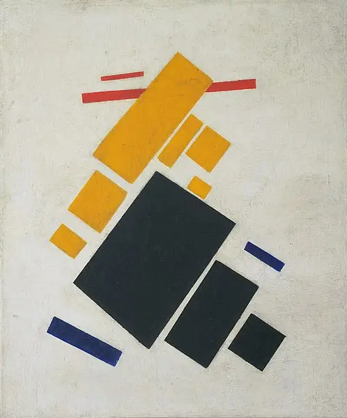 Painting by Malevich to illustrate suprematism