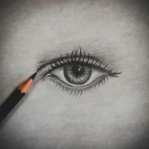 An eye drawing