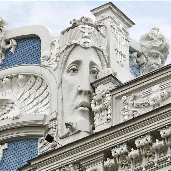 Art Nouveau in the Baltic States. A building designed by Mikhail Eisenstein