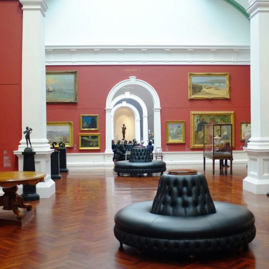 Shot of a gallery's halls